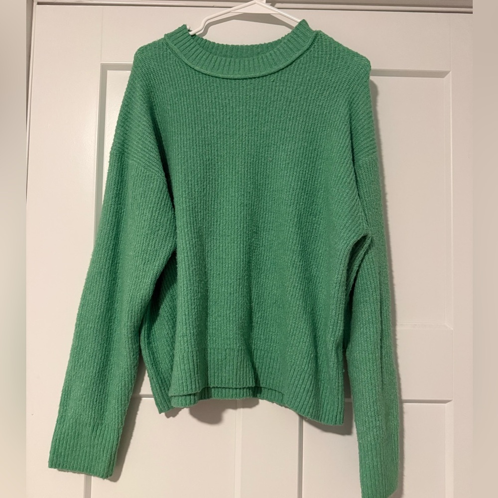 American Eagle Outfitters Mint Green Crewneck Sweater
